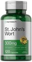 Horbäach St John's Wort Capsules 300mg = 120 Counter = 非GMO, Gluten Free = 草药提取器