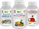Andrew Lessman 3 产品眼健康包 - 360 Softgels 每种绝缘眼部支持,最大基本Omega-3和完整的Tocotrienols. 促进和支持眼科健康。