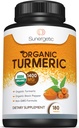 Sunergetic USDA 认证有机图尔克补充剂 — — 包括有机图尔克和有机黑辣椒 — — 1,400 mg 的图尔克/每架图尔克 — 180 counter (Pack of 1)