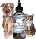 PetSilver Eye Drops for Dogs and Cats - 天然狗眼洗 - 炎症和炎症的救济 - 宠物眼清洁剂和泪水清除剂 - 专利银色公式 - 在美国制造 - 4 floz