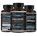 Collagen支持(第I,II,III,V,X类) 禽 Sternum 水解Collagen Peptides Collagen支持 Hyaluronic Acid + 蛋白质复合物+ 自然补充物(180 Capsules)