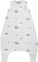 Woolino 4 Season Baby Sleep Bag with feet, Merino Wool 和有机棉行者睡眠袋, 托德勒睡眠袋, 18-36m, 彩虹
