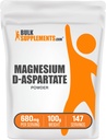 bulk Assupports.com 镁 D-Aspartate Powder - 高吸收镁 矿物补充 - Gluten Free, 680mg(50mg of magnesium) / service, 100g (3.5 oz) (Pack of 1)