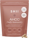 SHII AHCC每日豁免,10天供应-Vegan,带有AHCC的Gluten免费免疫支持补充,功能性静脉蘑菇的免疫系统支持,促进免疫反应和细胞健康