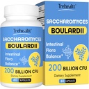 Saccharomyces Boulardii Probiotics 200亿科联、临床研究的妇女和男子肠胃、Gut、Imune和消化健康、酸阻力和大陆架稳定、60天供应