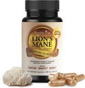 Lions Mane Mushroom Conception Capsules - 120 Counter QQ有机,Gluten Free, Alpha Brain Supplement for addors & Brain Vitamins & Focus Nootropic – 美国制造的大脑维生素和焦点诺托皮克(英语:Footbal Conception)