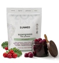 SUNMED Supergreens Daily Gummys – 健康与Ashwagandha,绿茶,螺旋藻,Probiotics,抗氧化剂和解毒支持豁免,Gut, Skin & Brain Health – Wild Raspberry, 60ct