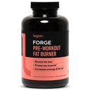 LEGION Forge Fasted Fat Burner - 热致性脂肪燃烧器,目标胃脂肪和Trim Belly Fat与Yohimbe,HMB Supplement, Choline. 全部自然,45个服务员... 180个(一包)