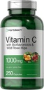 Horbäach Vitamin C 1000mg → 250 Capsules → 配有 Bioflavoids 和 Rose Hips → Non-GMO, Gluten Free Supplement → 高强度公式