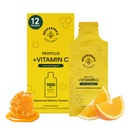 Propolis Liposomal Vitamin C by Bekekeer's Naturals, 1000mg Vitamin C, Propolis & Organic Honey, 超充电Imunes 支持和增加生物活性为Max吸附, 12 Ct