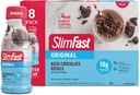 SlimFast Meal Explain Shake,原产地富力巧克力Royale,10g 准备饮用蛋白质减肥,11 Fl. Oz瓶,8 Counter