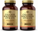 Solgar Calcium Magnesium Citrate - 100块石板,包装2 - 非GMO, Vegan, Gluten Free, Kosher - 40 总服役量