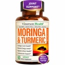Moringa + Turmeric Curcumin 联合健康、Gut健康、能源和免疫支持补充剂 - 总健康公式 - Tummeric Curcumin with Black Pepper & Moringa Pure Capsules - 60 counts