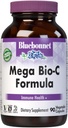 Bluebonnet 营养 巨型生物-C 配方 蔬菜 高概率增肥 维生素 C,用于免疫健康,大豆自由,Gluten自由,非GMO,Kosher,奶油自由,Vegan,90 Counter