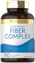Carlyle Triple Action Fiber Complex | 180 Capsules | Vegetarian, Non-GMO and Gluten Free Supplement