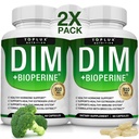 Dim 补充 910 mg + BioPerine Complex - 支持荷尔蒙平衡和雌激素代谢的Diindolylmethane, 帮助更年期Acne PCOS 更好的皮肤造型, 面向男性, 60 Capsules