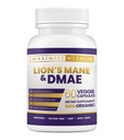 最大Slim Lion的Mane & DMAE Capsules:增强内存,增强精神清晰度,以及Sharpen Focus - 60 Capsules 最大认知支持