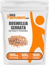 BulkSupplements.com Boswellia Serrata Extract Powder - Boswellia Supplement, from Frankincense Resin - Vegan & Gluten Free, 500mg per Serving, 500g (1.1 lbs) (Pack of 1)