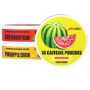 LyvWel 72mg Cafeine Energy Pouches – 西瓜,红果熊,菠萝粉碎 – Juicy Clean Energy with Guarana – 3-Pack (48总袋)