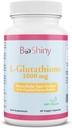 L Glutathione 皮肤光亮 亮药丸 1000 mg 抗氧化剂抗衰老 支持肝脏健康与戒毒 帮助Immune和大脑功能 减少自由的激进损害 Vegan 60 Capsules