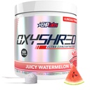 EHP实验室 OxyShred Pre Workout Powder - 配有L Glutamine & Acetyl L Carnitine的预工作粉, 能量靴饮料 - Juicy 西瓜, 60种服务