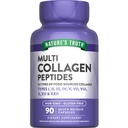 Nature's Truth Multi Collagen Pepteides Capsules – 类型 I, II, III, V, X → 2000 mg → 90 Counter Keto Friendly – Keto 非 GMO 和 Gluten 免费补编