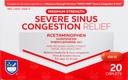 Rite Aid Severe Sinus Medicine and Nasal Decongestant, Maximum Strength - 20 Caplets | Sinus Relief | Pain Relief | Multi-Symptom Cold and Flu Medicine | Severe Cold & Sinus Medicine for Adults