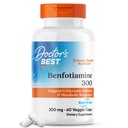 医生最佳Benfotiamine 300与Benfopure, 帮助保持健康的葡萄糖代谢, 非GMO, Vegan, Gluten Free, Soy Free, 300 mg, 60 Vegie Caps