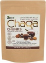 Sayan Siberian Prure Raw Chaga 蘑菇裂片与黑色顶部结壳 35.2 Oz/2.2 lb – Premium Wild-Harvested Antioxidant Tea 用于免疫支持,聚焦和消化健康 - 非GMO