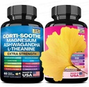 Soothe & Smooth Bundle, Cortisol 支持多维特敏 Combo 200mg 甘油镁, 150mg L- Theanine, 150mg Ashwagandha, Phosphatidylserine, 以及草药 Blend Cortisol 管理器