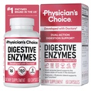 物理学家的CHOICE 消化酶促进Bloating & Drobision - 16 种带有机生素的酶与 Probiot for Gut & Drobisive Health - 饮食时间不适的缓解 - 双重行动支持 - 60 CT