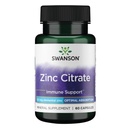 Swanson Zinc Citrate - 促进健康视野和免疫系统保健的矿物补充物 -- -- 支持整体健康的自然公式 -- -- (60卡普尔,各50毫克)