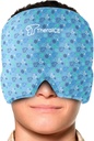 TheraICE Migraine Relief Cap Junior, Sooth Headache Boo Boo Ice Pack Mask 产品, 冷却 Gel Hat JR, 面部冷压缩头包 Bumps, Bruises 和冷却温度