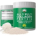 峰值性能 所有5种多Collagen蛋白粉末多Collagen包含所有类型 I, II, III, V, X. Keto, Paleo 友好水解Bovine, Marine, Chicken, Bone Broth Collages