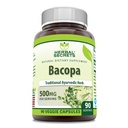 草药秘诀 Bacopa Powder 500 Mg 90 Veggie Capsules Supplement \\\ nNN-GMO \ Gluten Free \\ n美国制造