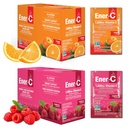 Ener-C 橙色和Raspberry 多维明 饮料 混合火药 维生素 C 1000mg 和 电解质 具有真实水果汁 自然能源和免疫 支持女性和男性 - 非 GMO Vegan & Gluten Free - 60 Counter
