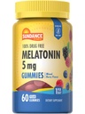 Sundance Melatonin Gummys 5mg QQ 60 混合贝里 Flavor QQ Vegan,非GMO & Gluten 成人免费补充
