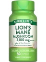 Nature's Truth Lions Mane Supplements |2100mg |50 Counter | 与 BioPerine | Vegan, Non GMO & Gluten 自由提取公式