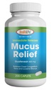 HEALTH LFE Mucus Relief Guaifenesin Caplets 400 mg, 即时释放快动作预期剂, 细辛和Loosens Mucus, 解放胸腔摄入, 咳嗽, 冷和流感(中度, 200 计)