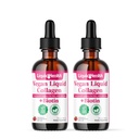 LIQUIDHEAALTH 100% Vegan Collagen Plus Biotin 100,000mcg 液滴 - 女性和男性基于植物的液滴 - 头发和螺旋生长,皮肤健康,靴子代谢 - 美国制造,非GMO(2包)
