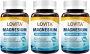 Lovita三重镁复合物500mg, 高吸收力和可能性公式, 甘油酸盐, Citrate & Oxide, 支持睡眠, 放松, 心脏, Nerves & Bone Health, 180 Vegan Capsules (第3页)