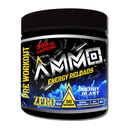 AMMO + 能量再装填器 预工作粉 - 300mg Cafeine 零糖 生命氨基和电解质 无人工火焰或颜色(莓爆破)