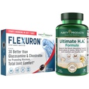 纯度产品 Flexuron 联合公式 + Ultimate HA Flexuron(Krill Oil,低分子重量 Hyaluronic Acid, Astaxanthin) - Ultimate H.A.(BioCell Collagen, Quercetin, Hyaluronic Acid + More)
