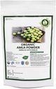 R V 基本有机阿姆拉粉 100gm/3.53oz/0.22lb-Emblica Officinalis Amla Amla 果粉 USDA 有机认证 Ayurvedic 草药补充剂,装在可储存和可再使用的Zip Lock 邮袋中