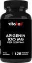 Apigenin 100 mg / service - 120 蔬菜卡普尔 - 草原植物提取自香蜜尔花 - 非哈比特成型 - 活生素和抗氧化剂