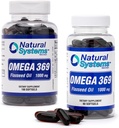 Omega 369 1000 mg 100 and 60 Softgels Bundle - Triple Omega 3-6-9 Flax种子油补充剂 - Flax种子油 Omega 3 6 9 含有基本脂肪酸的盖子 - 支持心脏和循环健康*