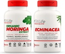 完全生活莫林加和Echinacea Capsules - 草药补充剂 - 莫林加药丸供男女使用 - 自然能源促进剂 - Kosher, Gluten-free - Veggie Caps